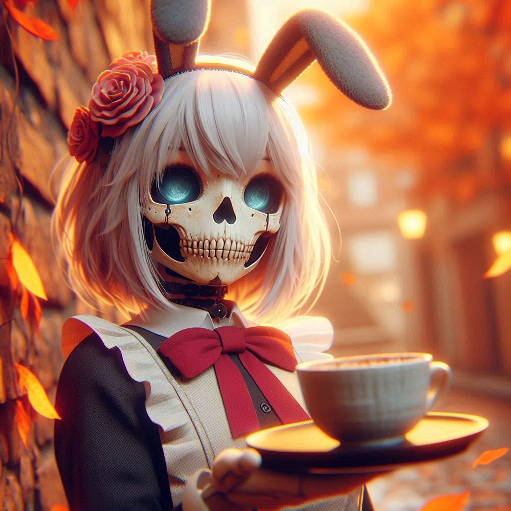 coffee, from ex-waitress touka bunny rabbit