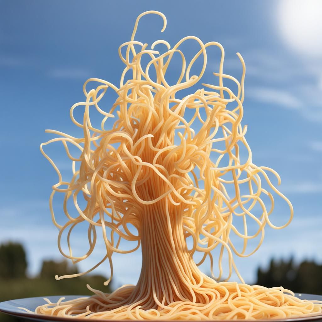 Spaghetti Tree AI Generated Artwork NightCafe Creator