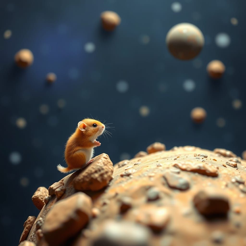 Tiny hamster adventures in the deep space 
Tiny creatures by Frans Snyders and Robert Falk  by @Igor_Ch