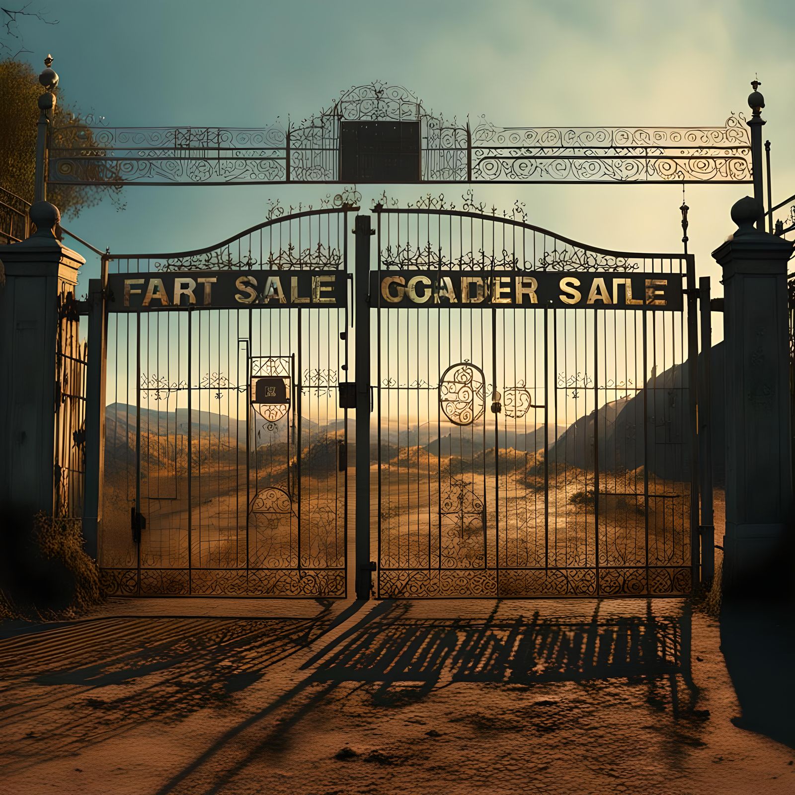 Wire Gates Digital Matte Painting