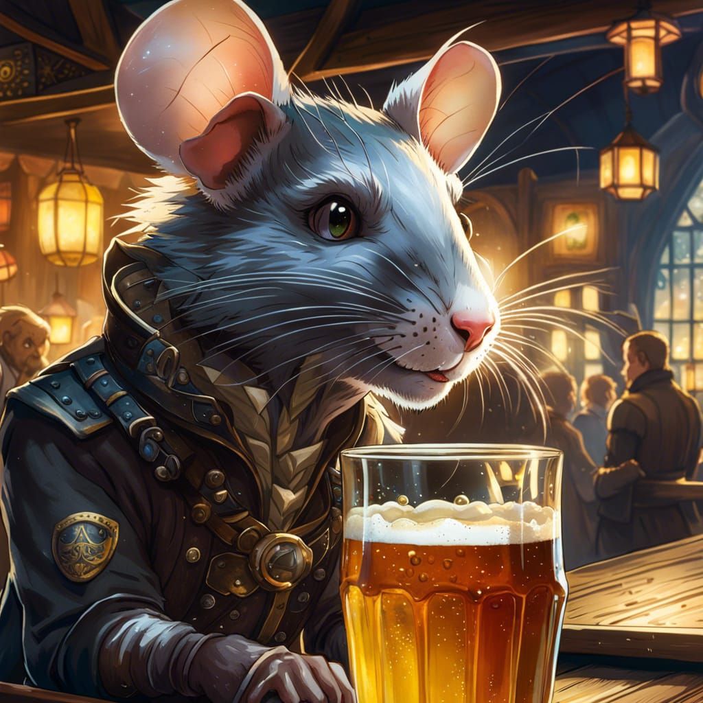 Mr. Rat at the Tavern - AI Generated Artwork - NightCafe Creator