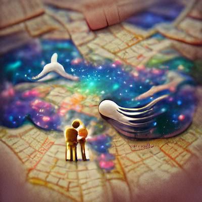Sharing a dream where we meet at a specific place.