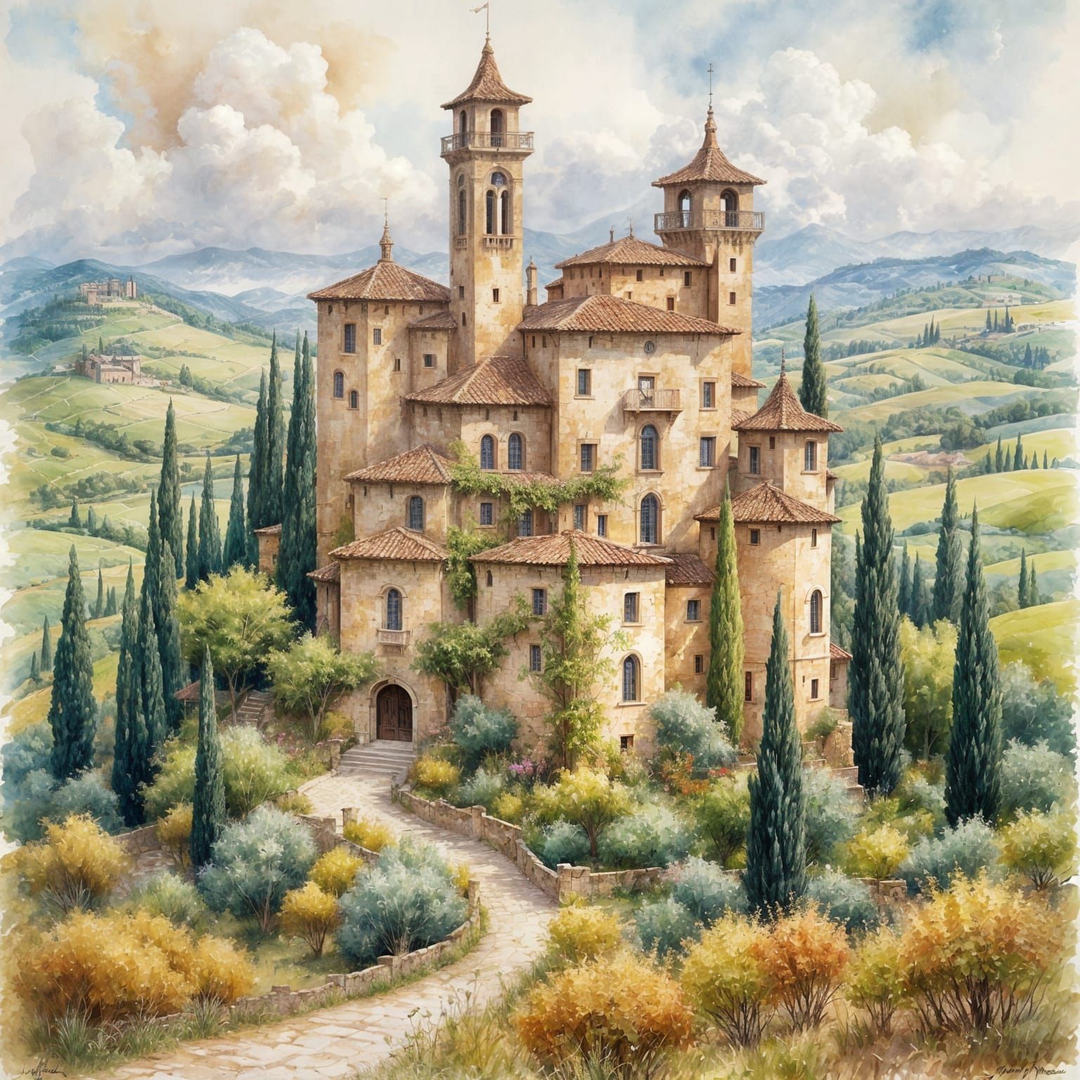 Tuscany region of Italy  by @Brindle Chase