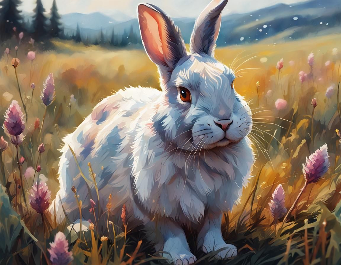 Fluffy Bunny - AI Generated Artwork - NightCafe Creator