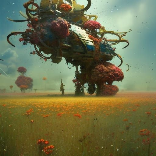 Field of strange flowers