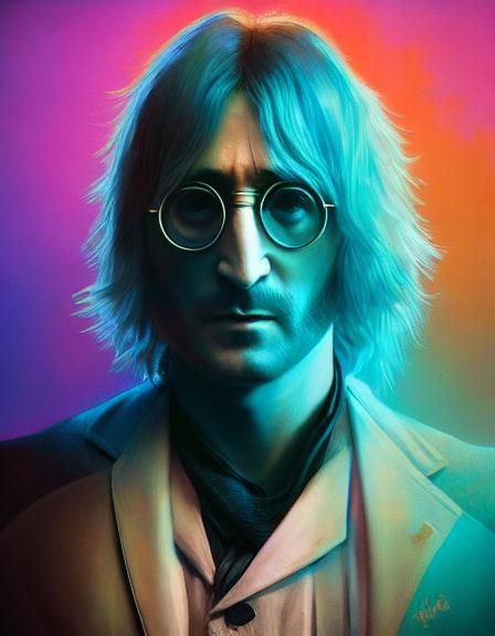 John Lennon, head and shoulders portrait, 8k resolution concept art ...