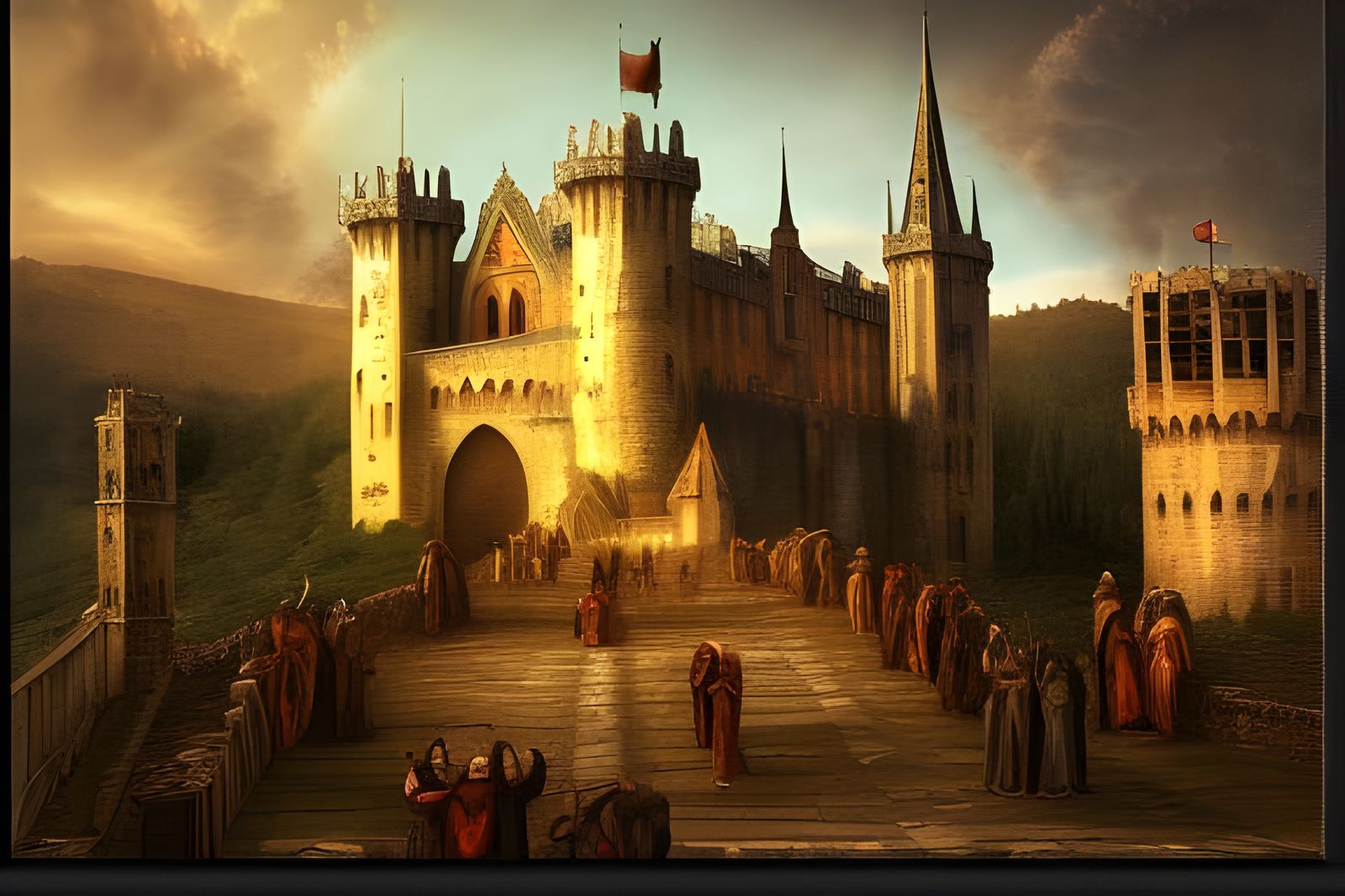 Life in the Middle-Ages  by @Prettysleepy Art