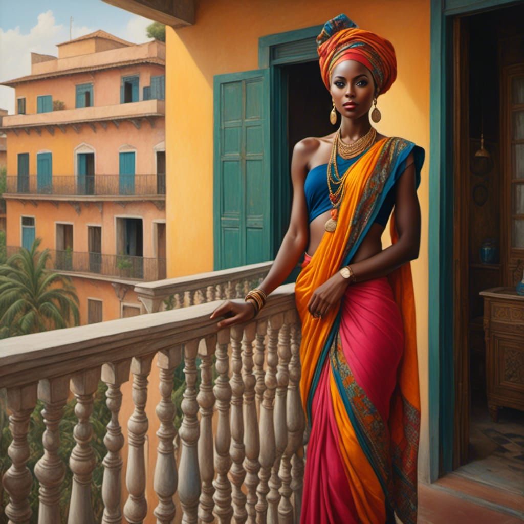 <lora:AfricanWomanStyle:1.0> 