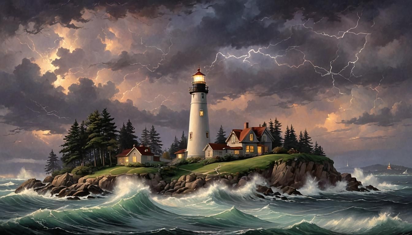 Lighthouse Island  by @Cobra Guy
