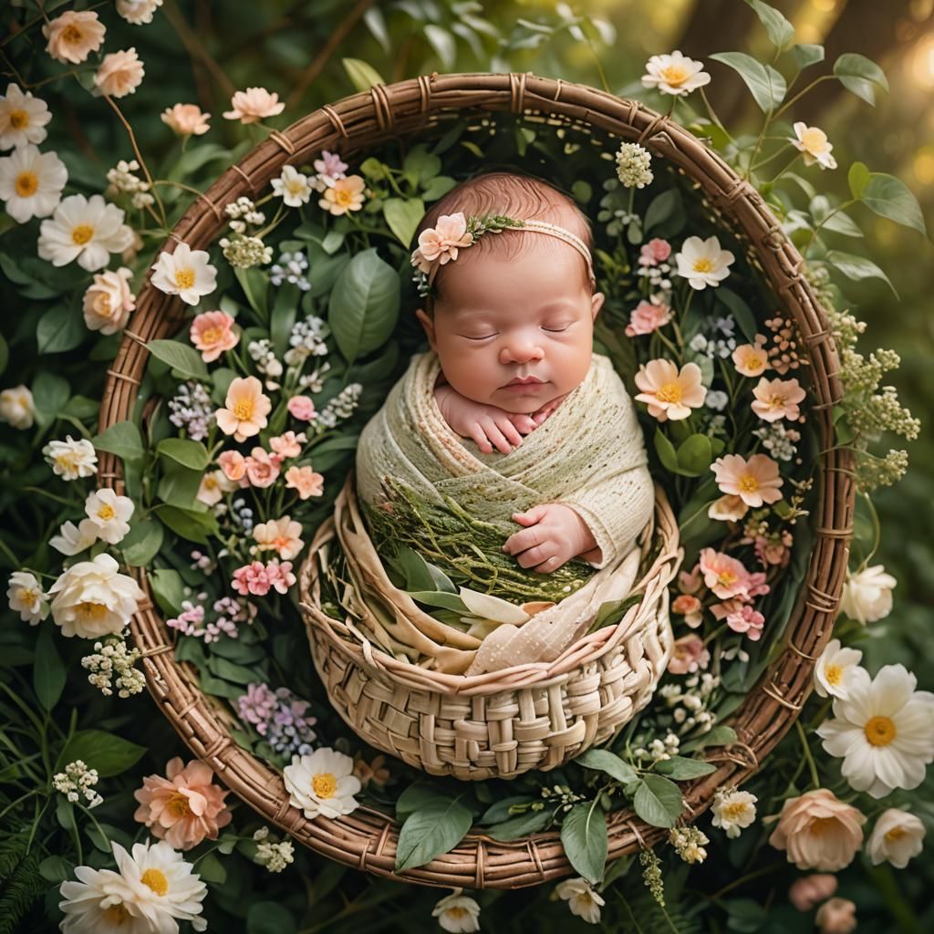 Enchanted Forest: Newborn Twins in Dreamy Photography