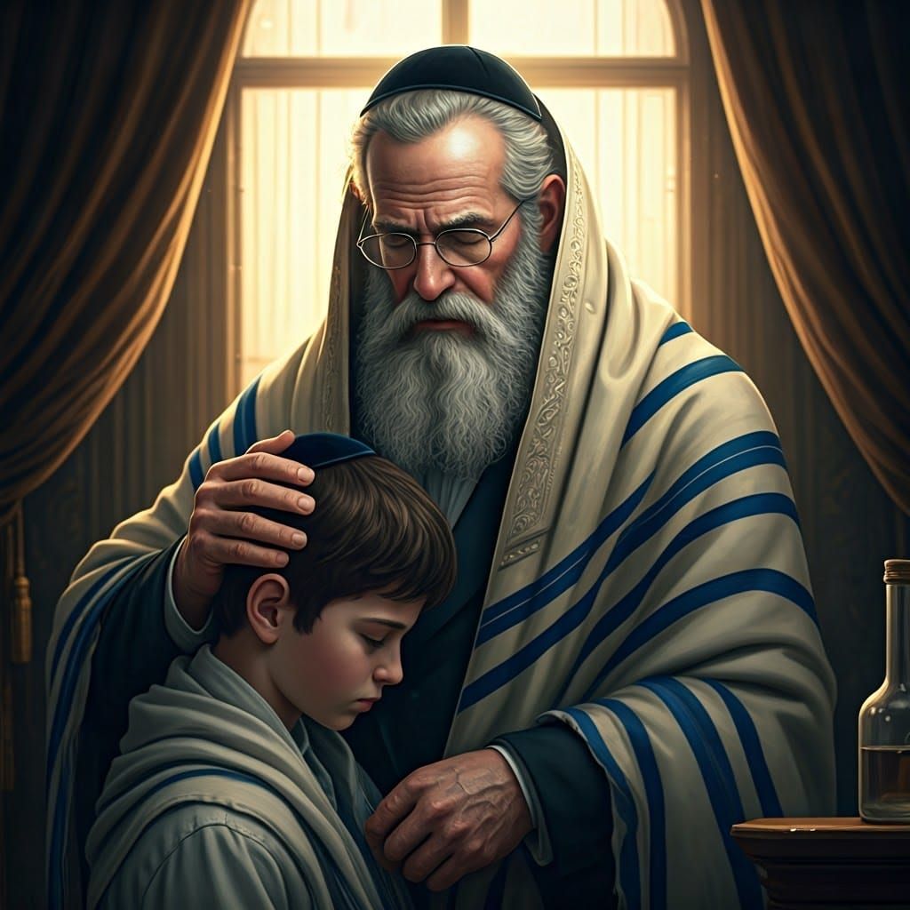 Blessing of a Boy in the Style of Concept Art