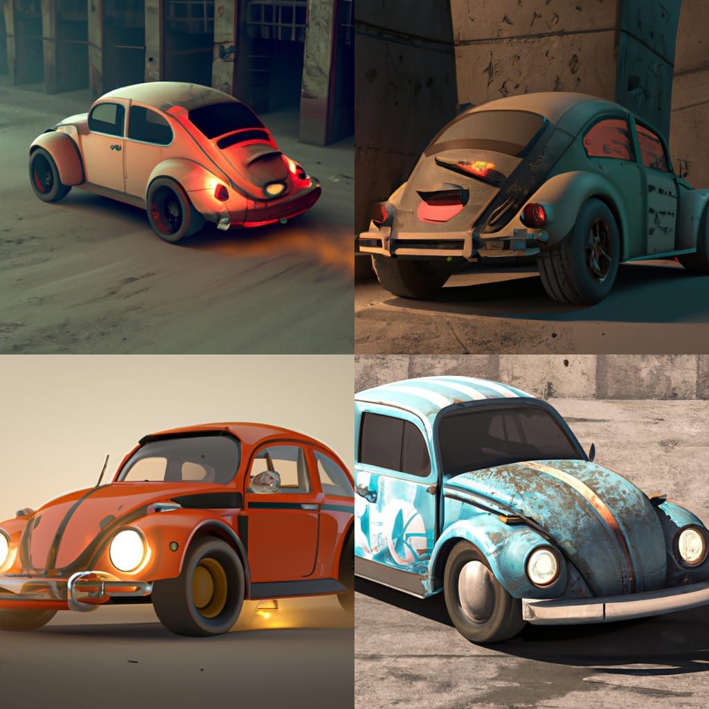 Volkswagen beetle - AI Generated Artwork - NightCafe Creator