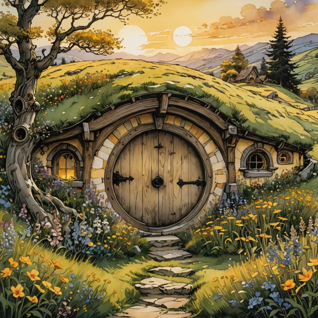 The Hobbit's Door  by @atpollard