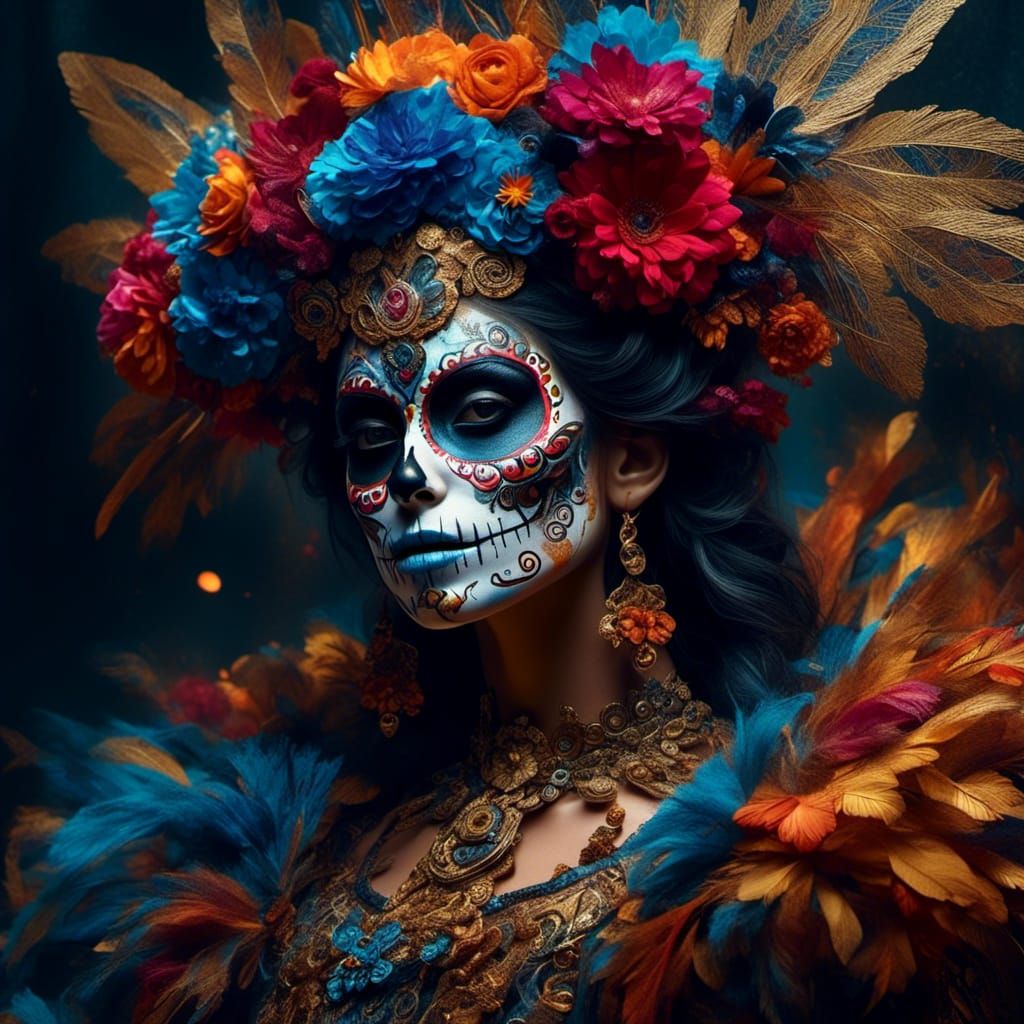 Día de los Muertos portrait