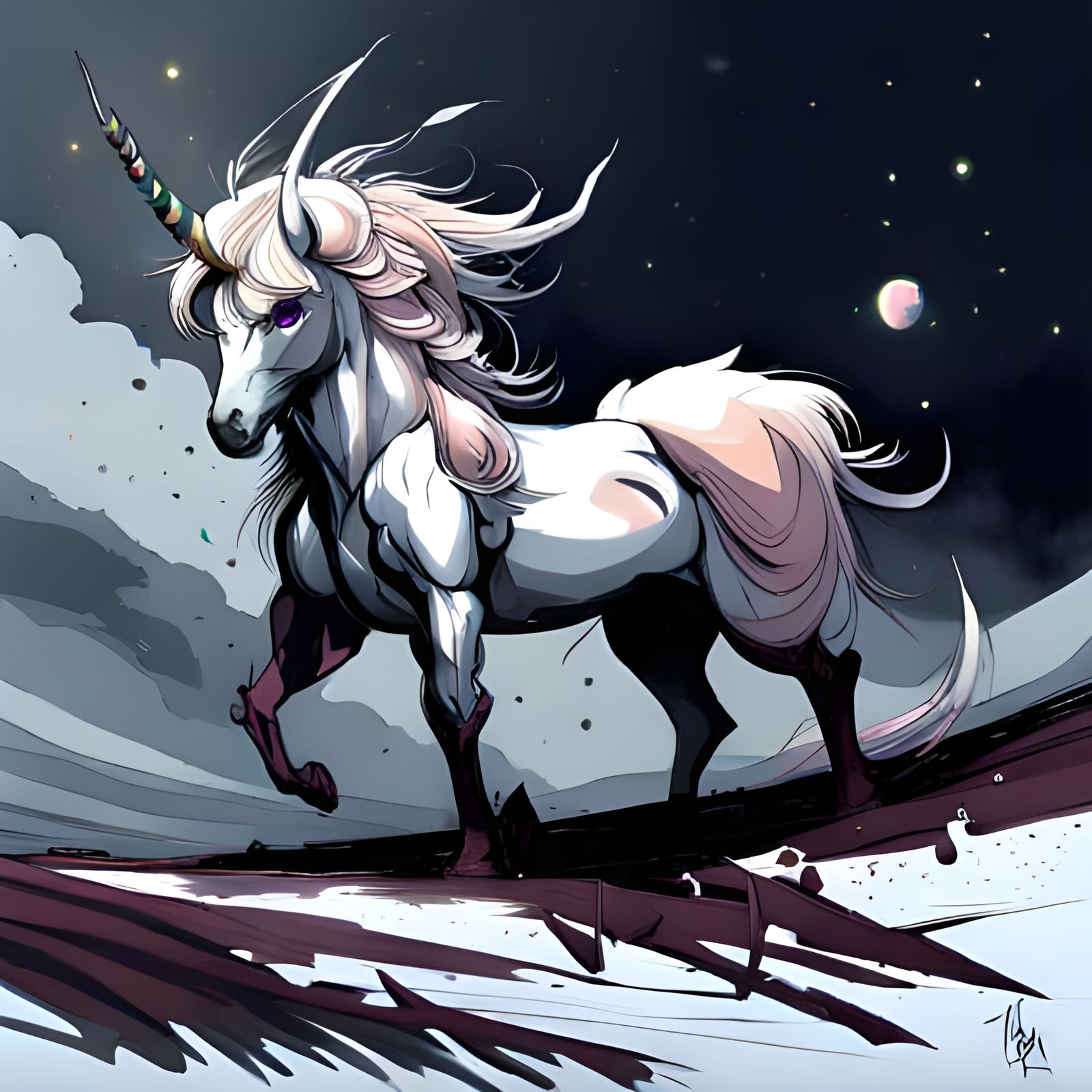 Unicorn  by @Blaatand