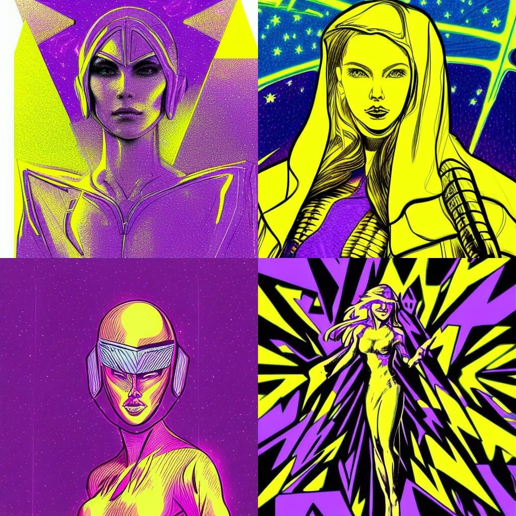 Woman controlling stars