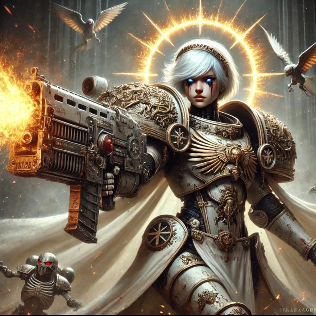 Adepta Sororitas Battle Sister Poster Art