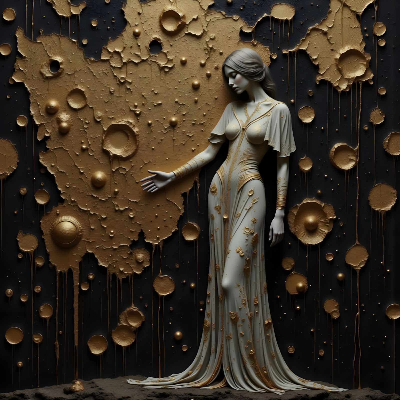 Gothic Victorian Beauty in Hyperreal Style