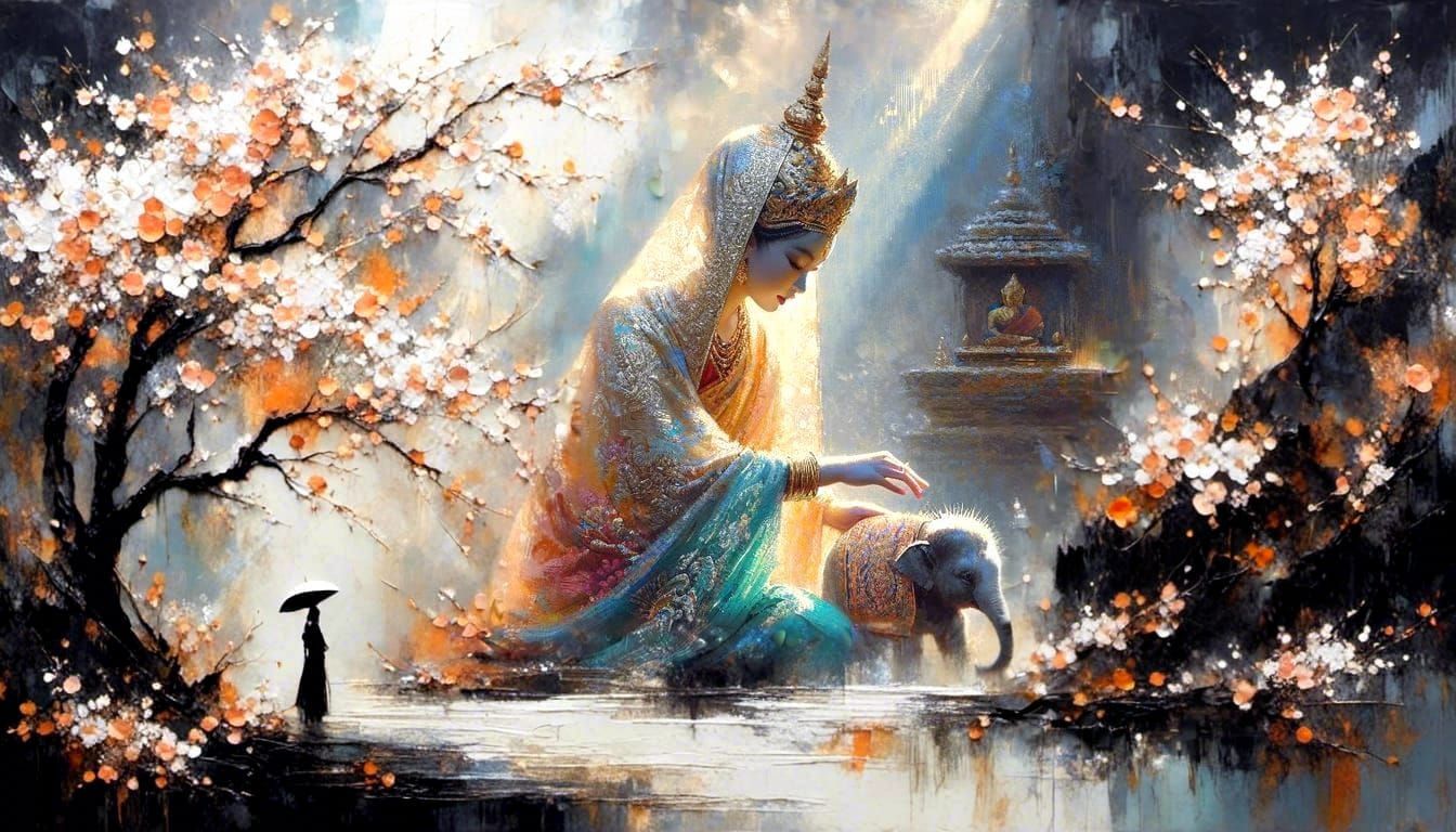 Pensées sur la Rive  by @Morkai