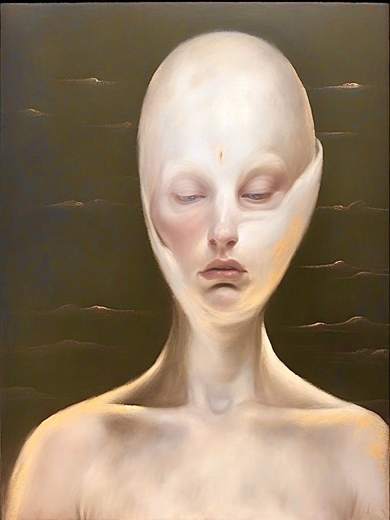 Portrait in the style of artist Odd Nerdrum