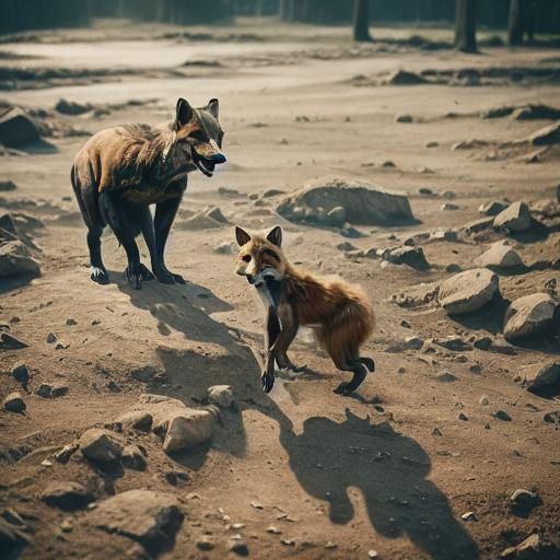 <lora:Shadow generation 2:1.0> An anthropomorphic fox wearing a tuxedo at a dinner party.