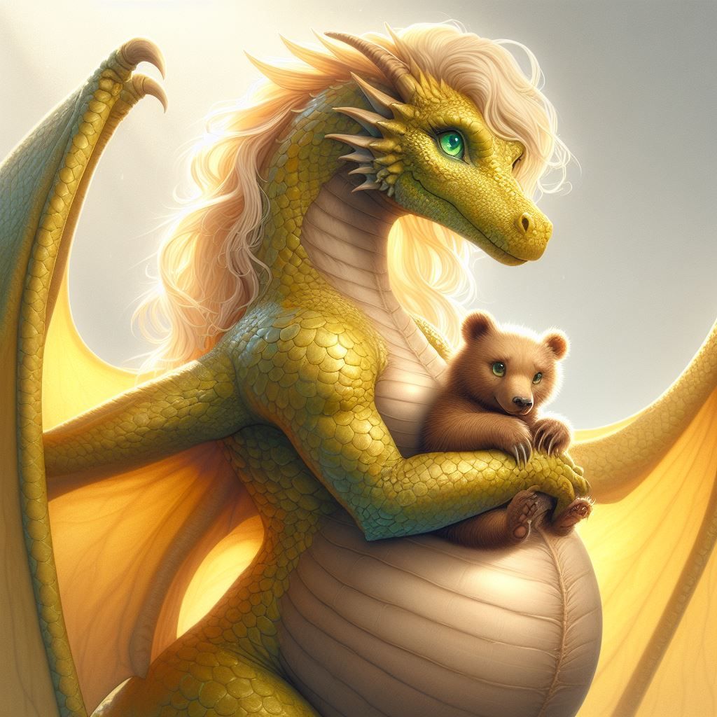Golden Dragon Hug