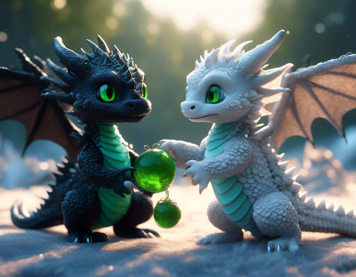 baby dragons  by @Ila