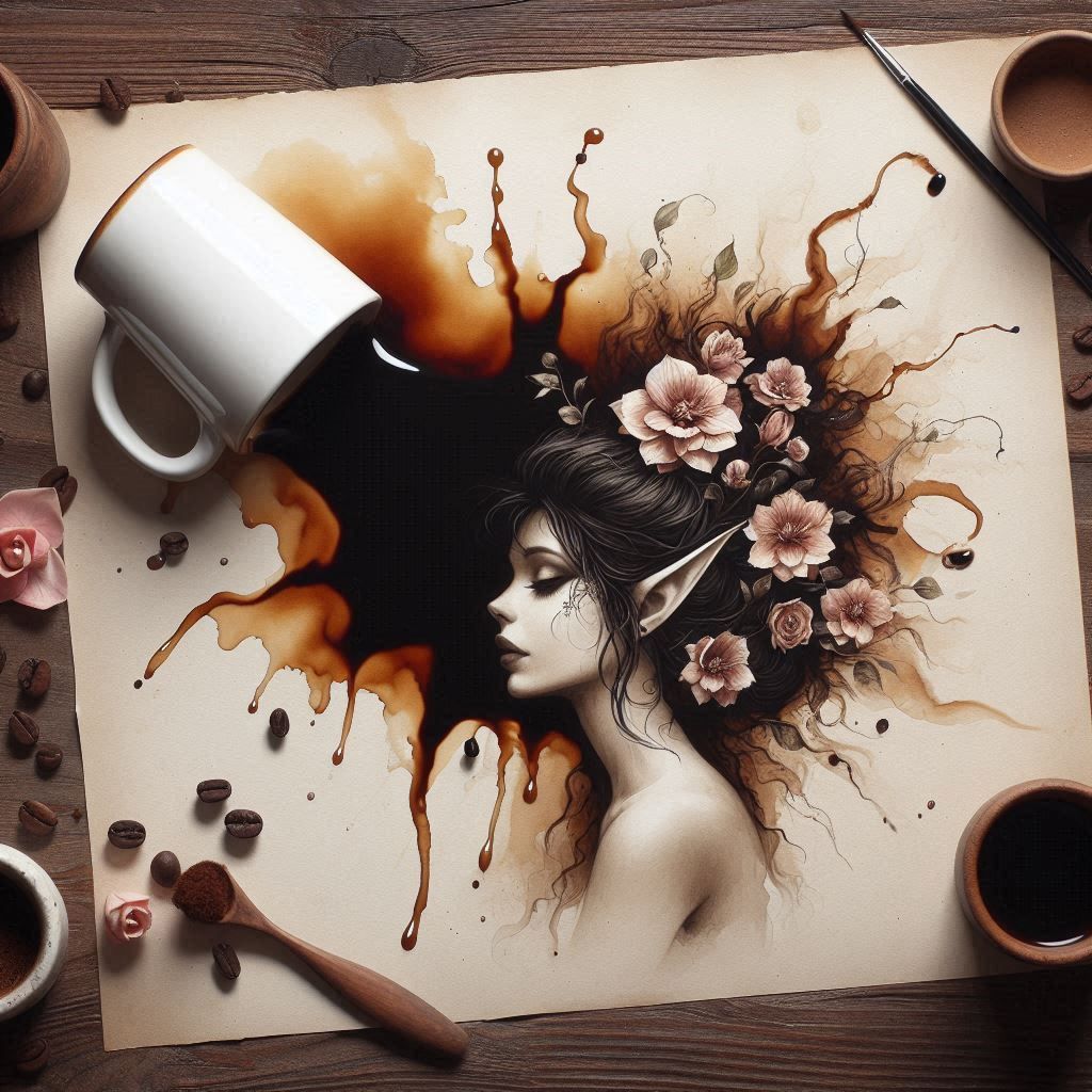 Spillefd Coffee Art - Elf Portrait