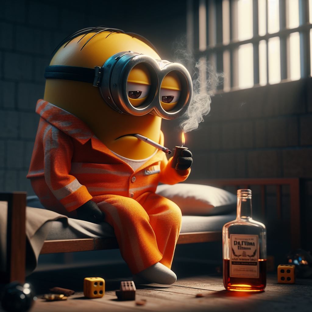 Minion developed bad habits in prison