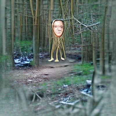 unsettling creature spotted in the woods