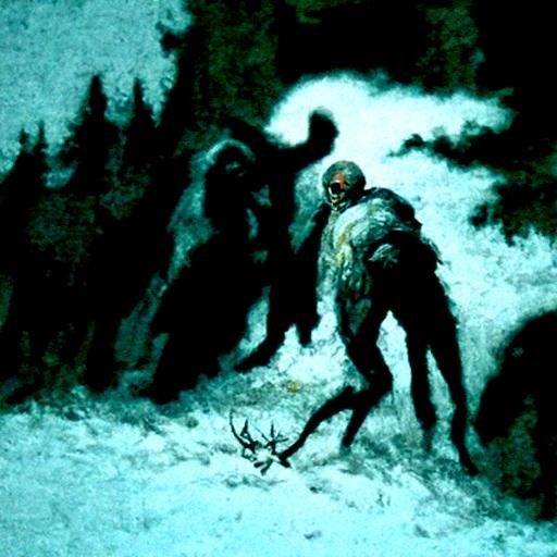 wendigo hunting - AI Generated Artwork - NightCafe Creator