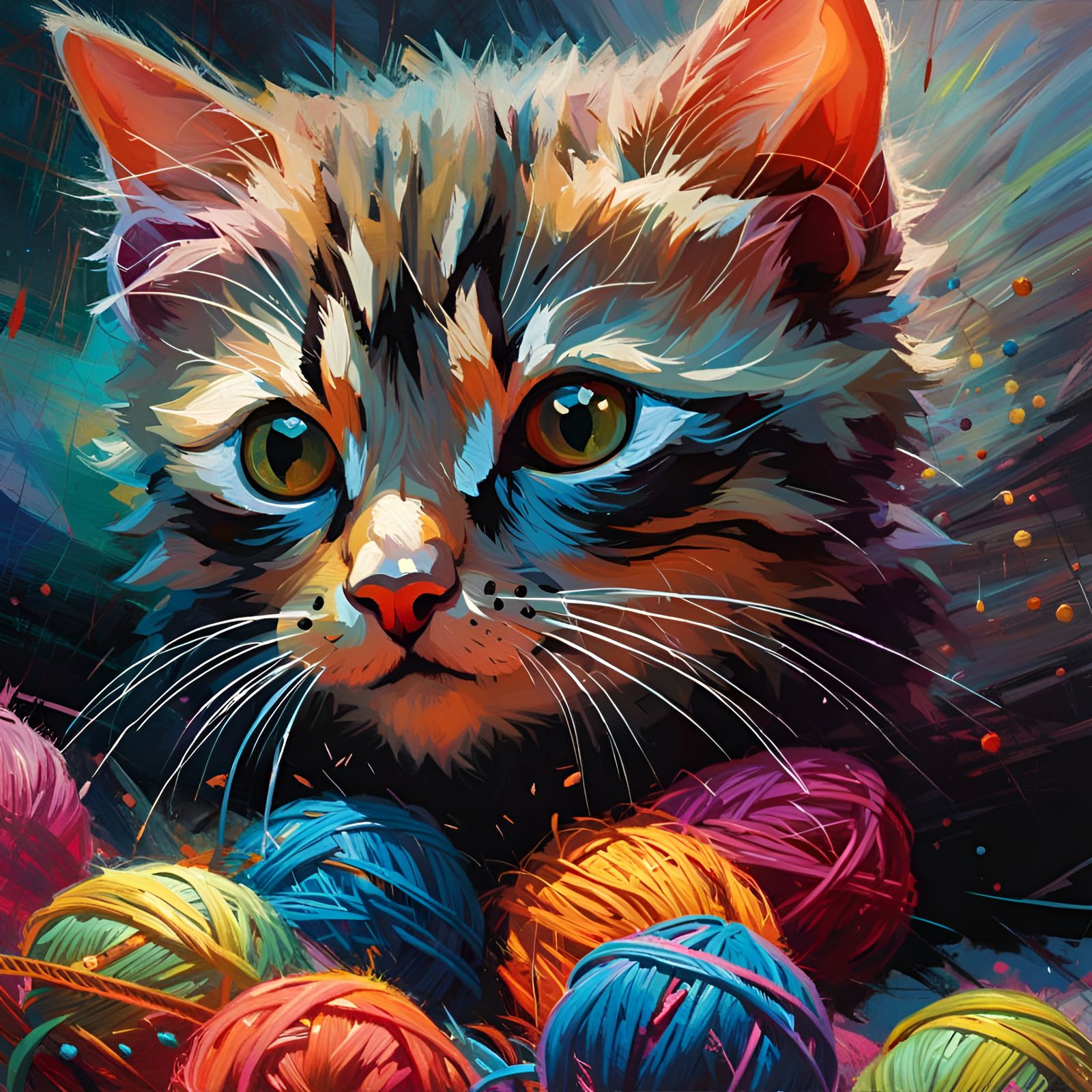 Balls of yarn  by @eFuoriPiove