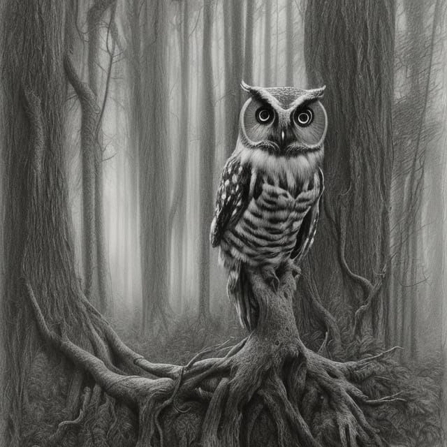 The Owl in the Forest  undefined