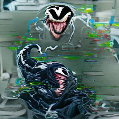 venom laughing hysterically