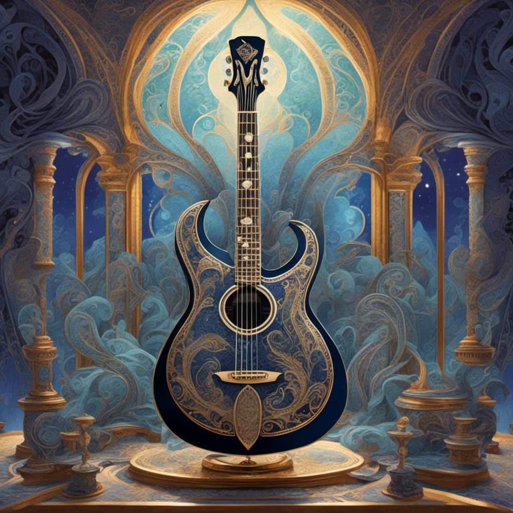 A paisley guitar <lora:Paisley Powers:1.0> 