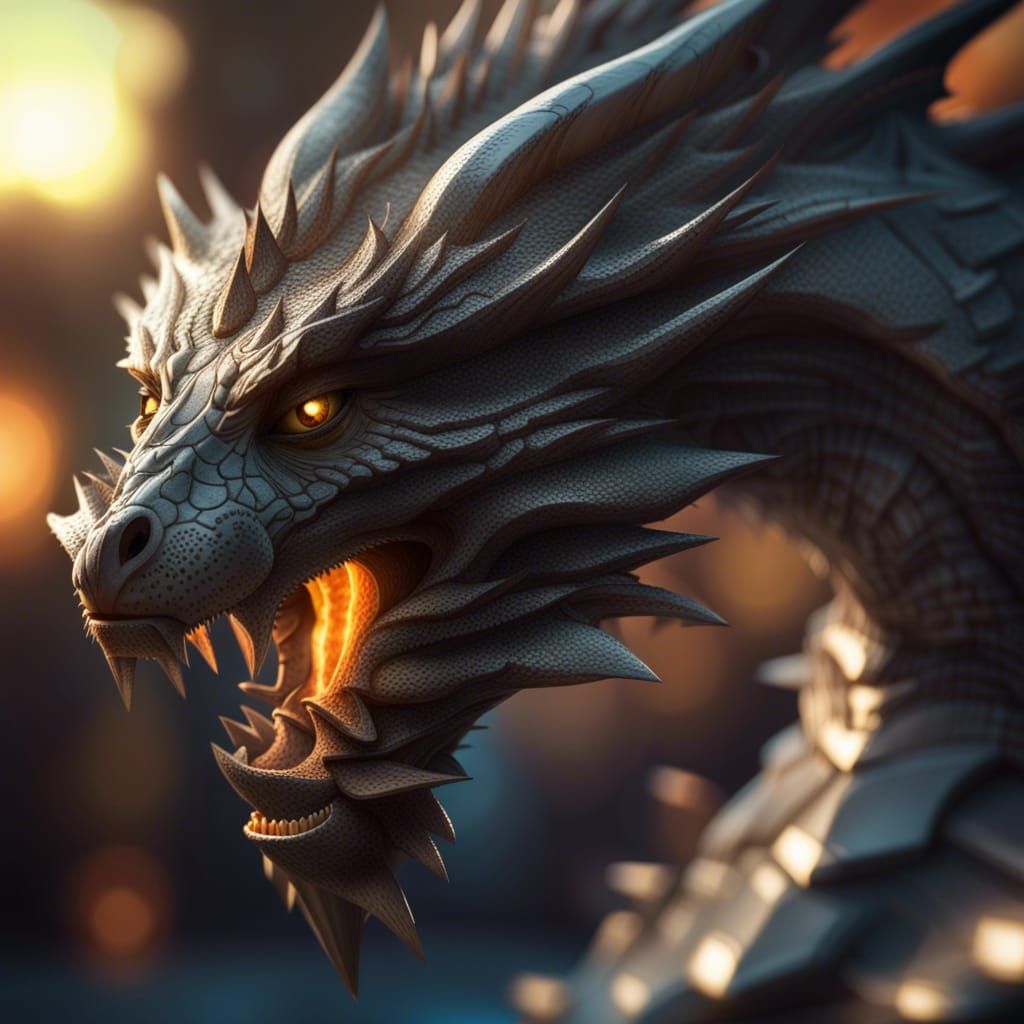 Stone Drake - AI Generated Artwork - NightCafe Creator