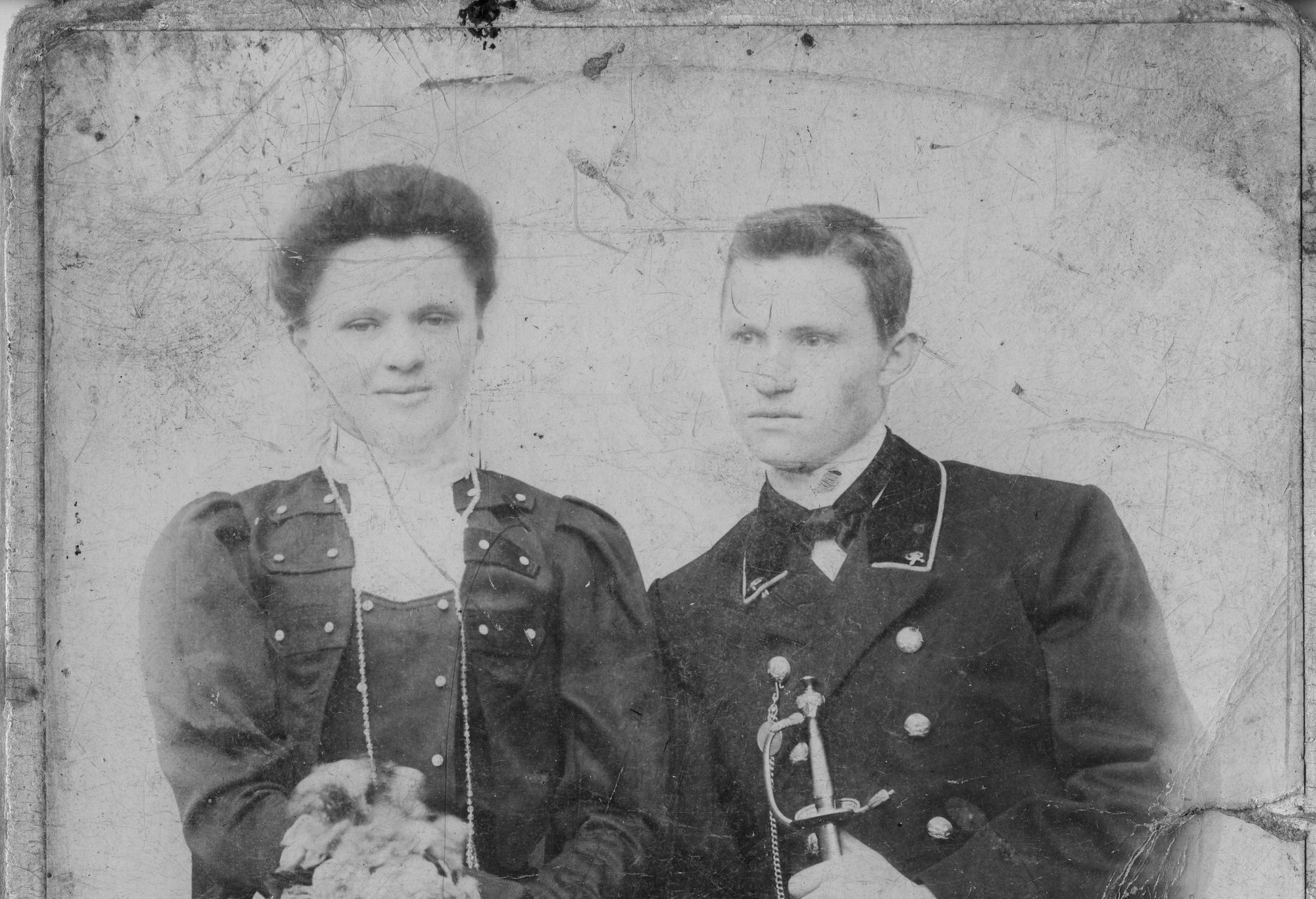 Improve the quality of the photo. Make the photo color. Remove defects. If there are gaps, fill them in as naturally as possible. The photo ...