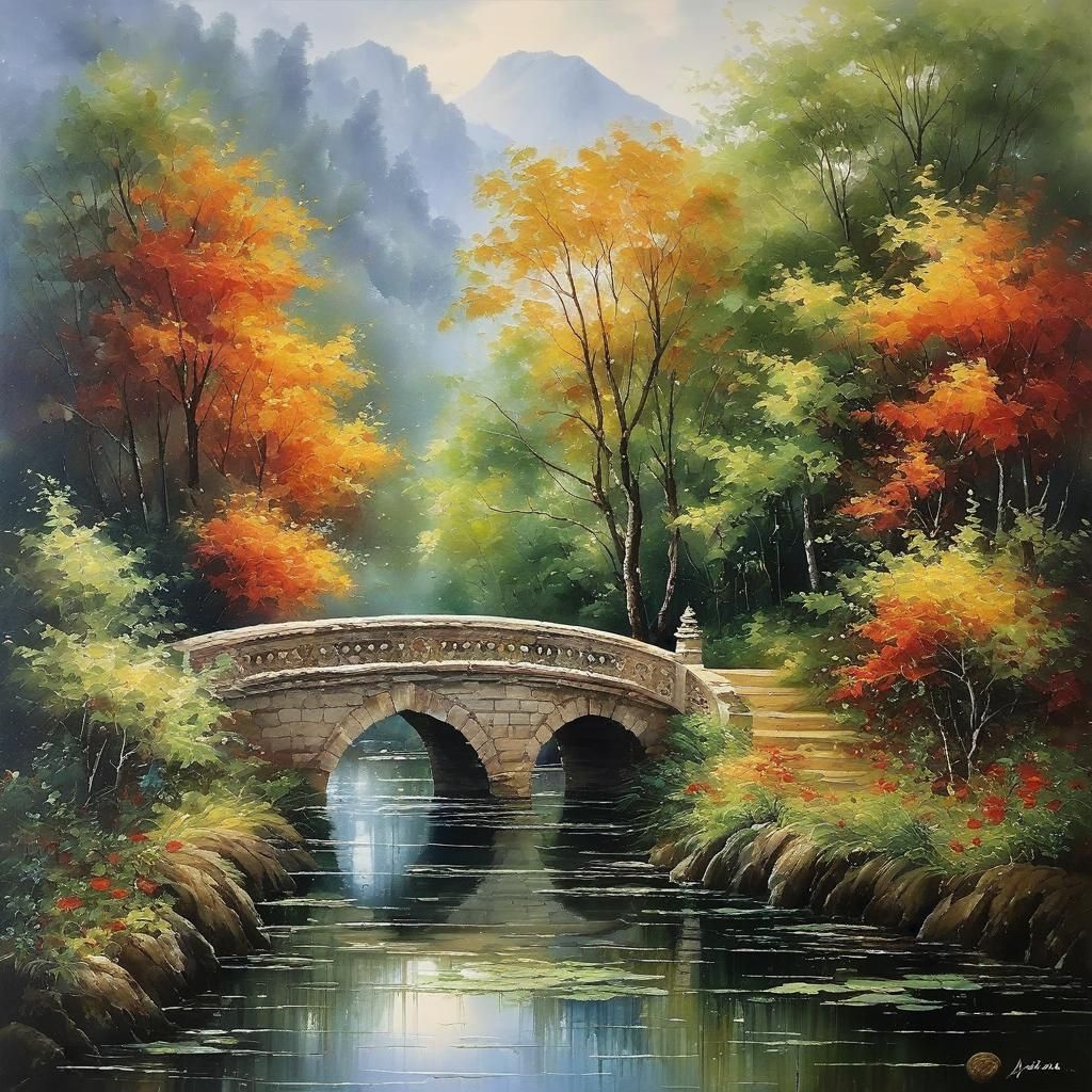 Romanticism Style Painting with Pastel Colors