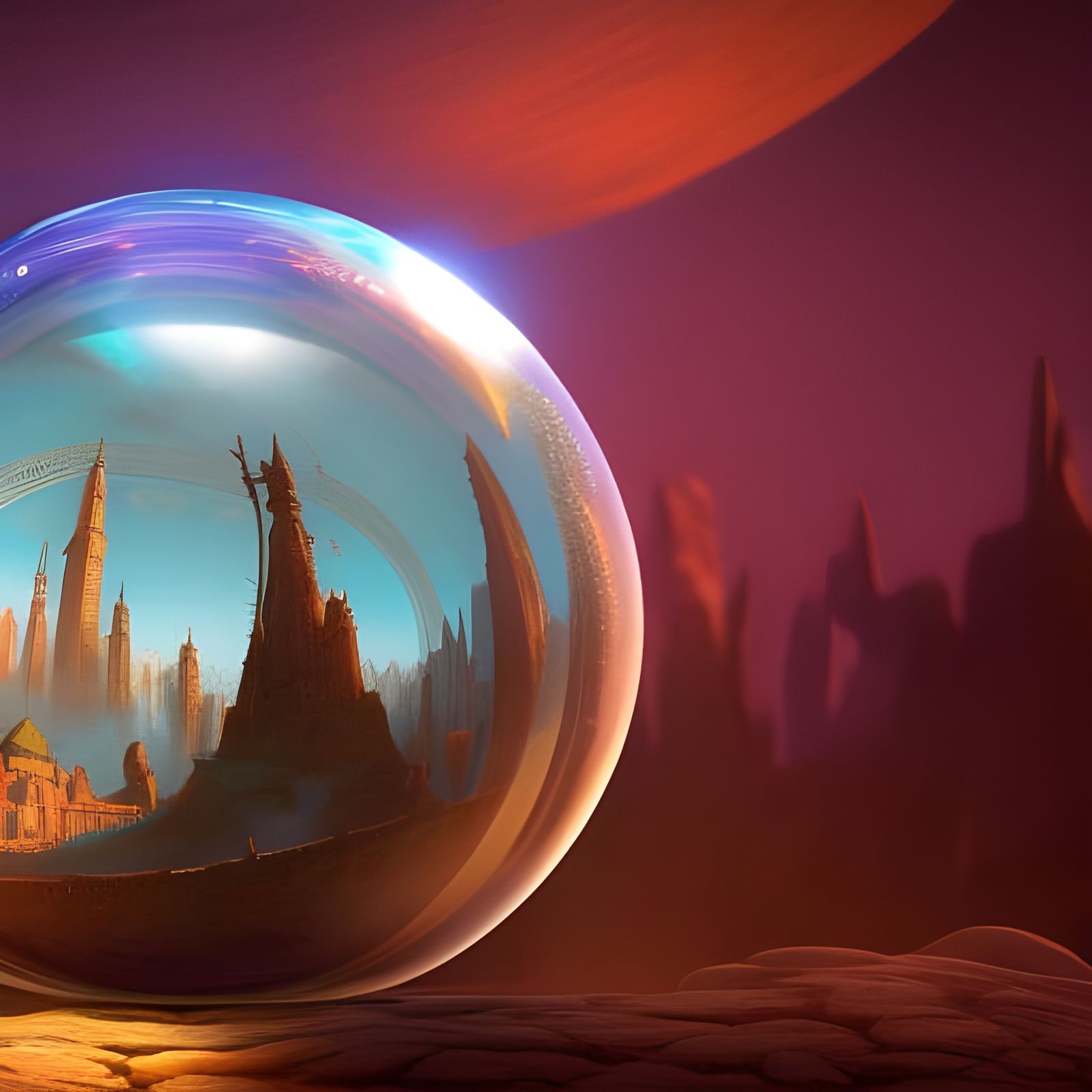 looking into a crystal ball