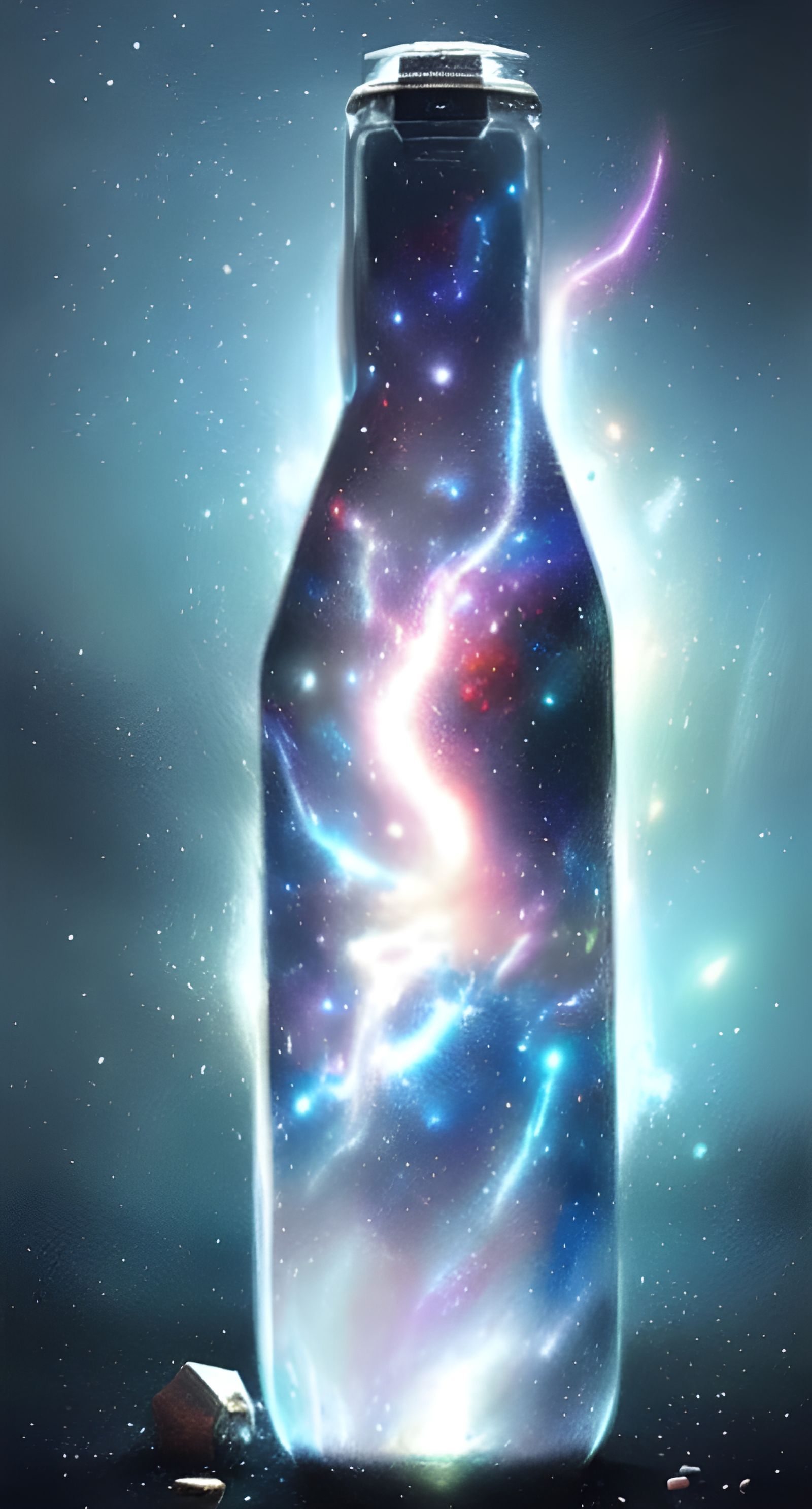 The Galaxy inside of a bottle undefined