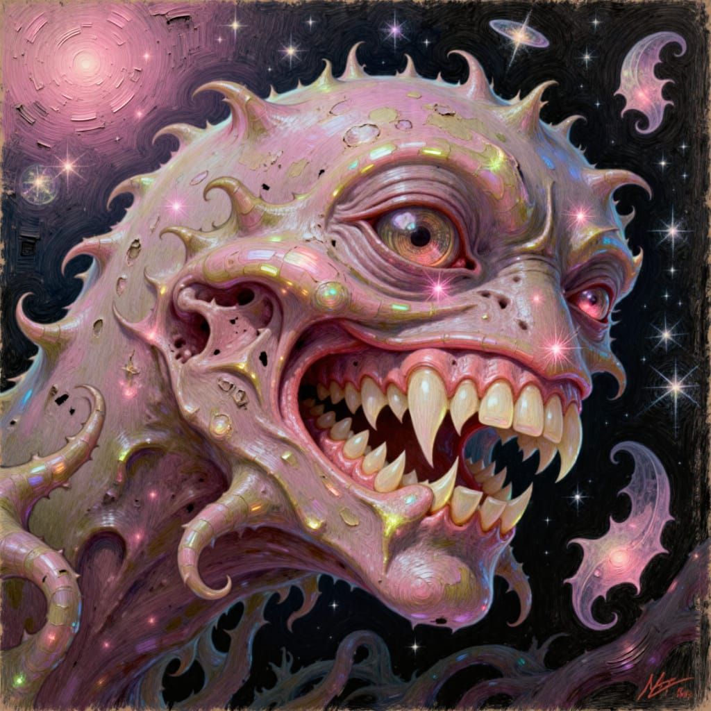 <lora:Dreamforge:1.0> stoïcijnse Neue Sachlichkeit, Brujah elegance, cracked porcelain skin petals, sharp teeth, illustration,art&NijiFe/Re...