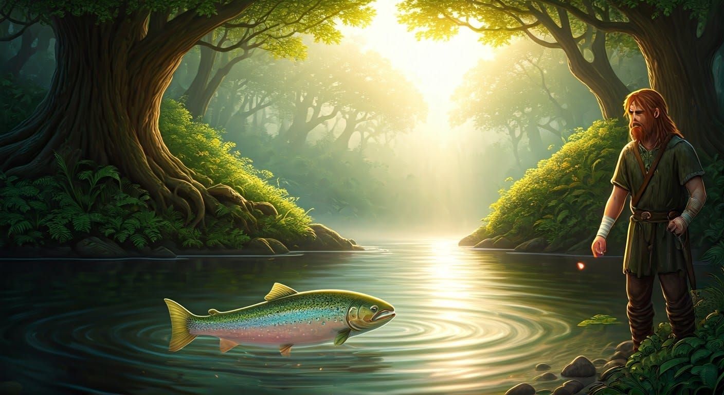 The River Boyne, the Salmon of Knowledge. Fionn mac Cumhaill...