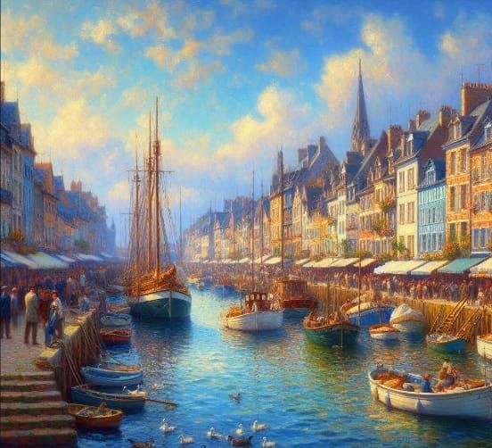 2/04/2025-Harbor Waterfront Village Art By Archangel Tara