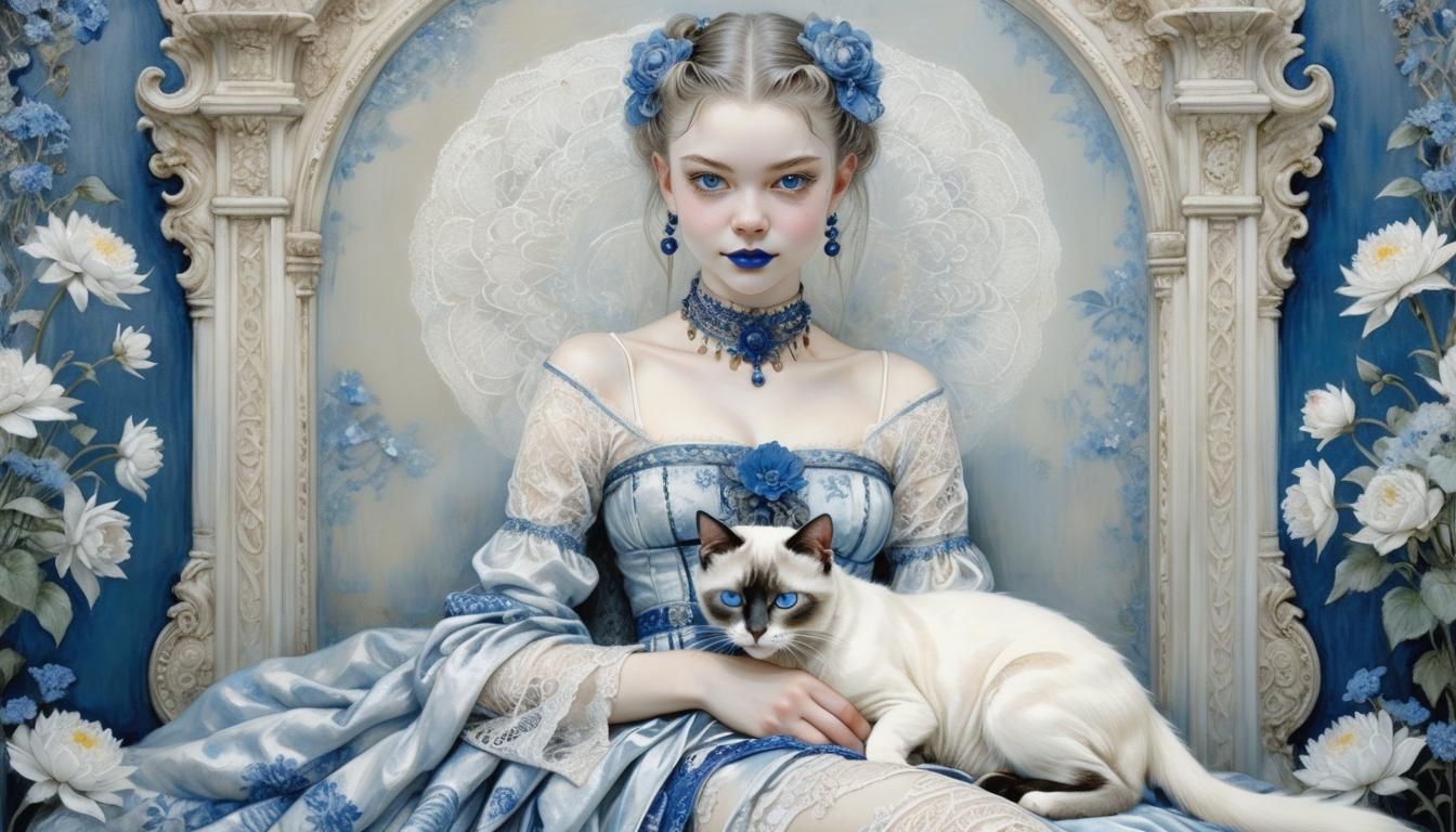  Blue Lips speak blue words  by @MisotisaMayfair 