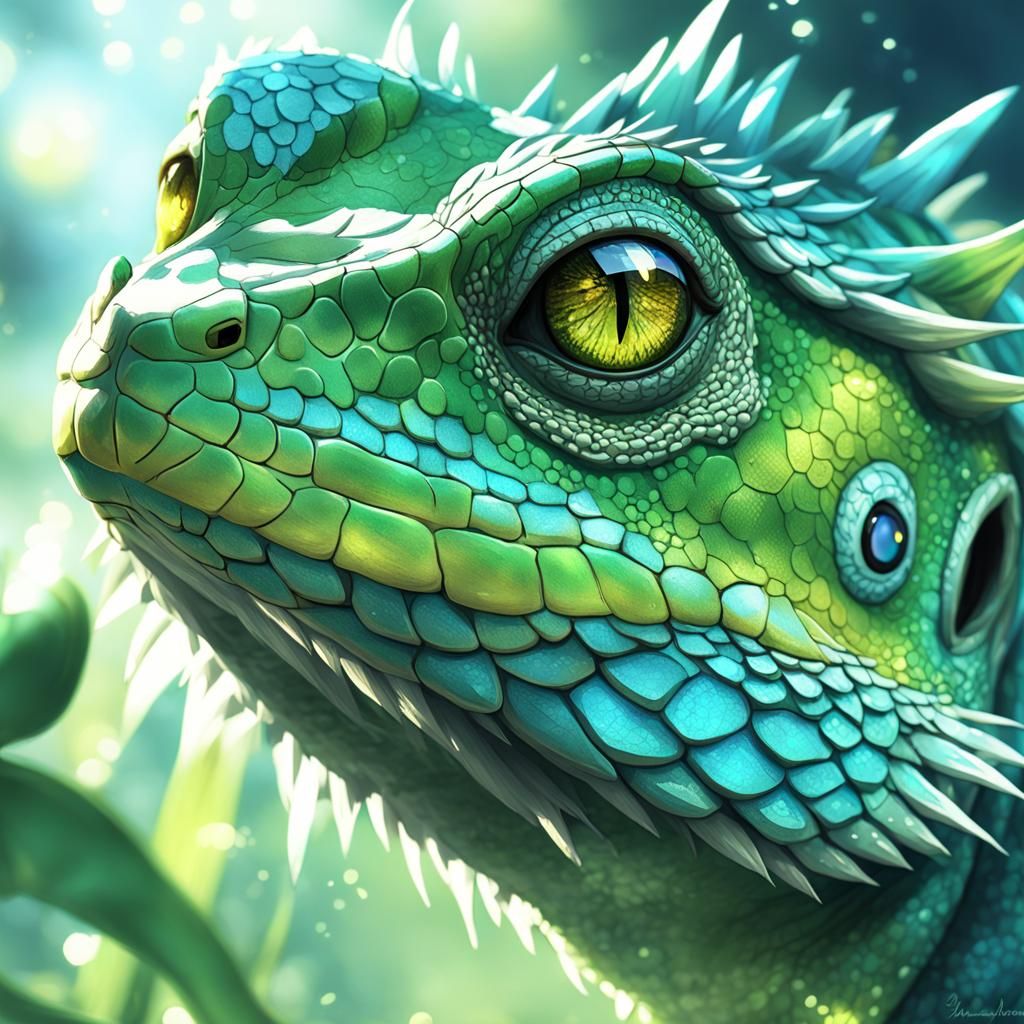 Lizard - AI Generated Artwork - NightCafe Creator