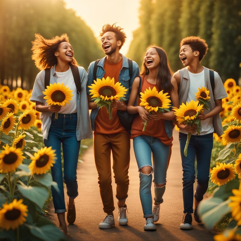 Friends having fun