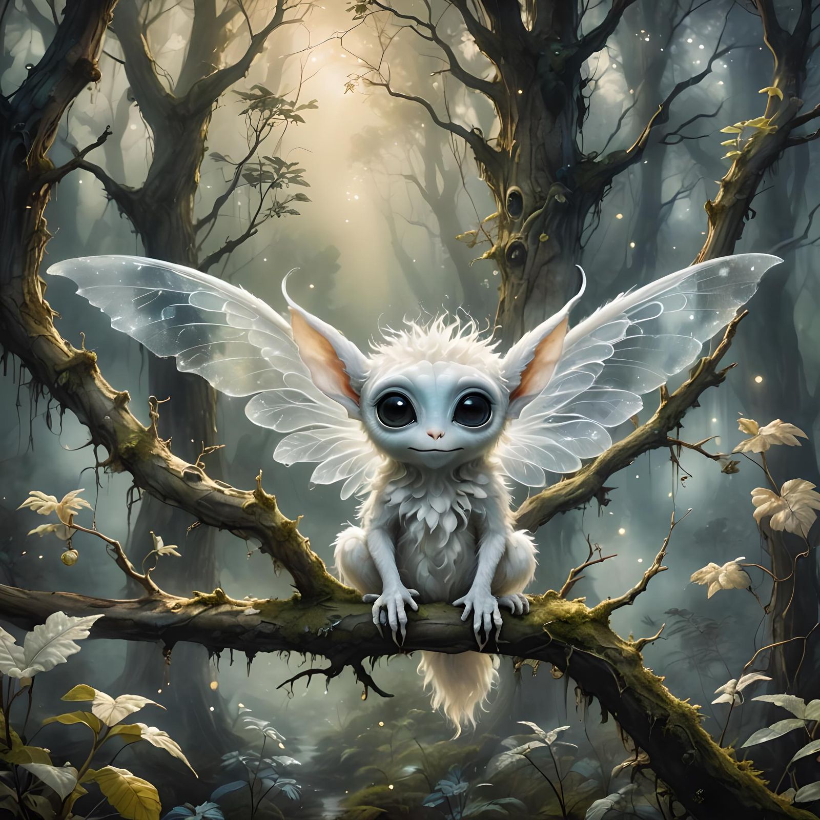Fantasy Creature in Magical Forest