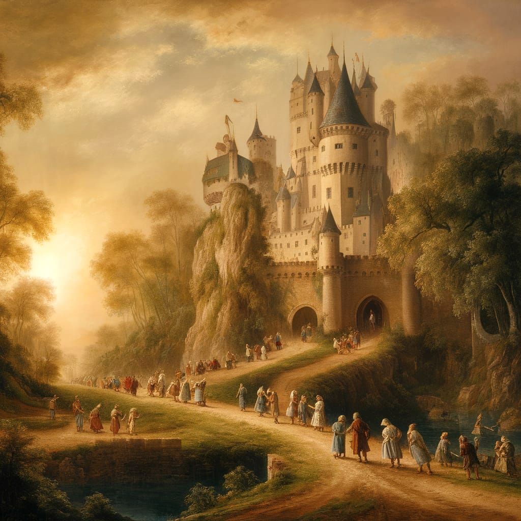 Early morning at the castle