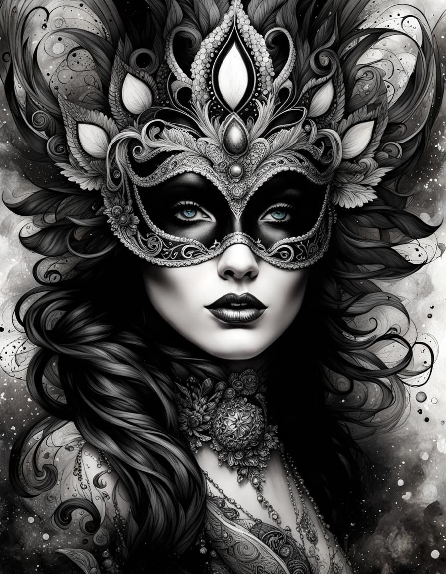 Merdi Masquerade: Black & white portrait photography  by @shs_kenya