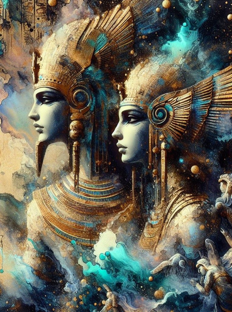 Isis & Osiris  by @Amina